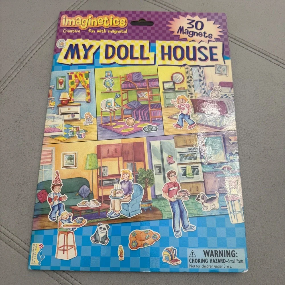 Imaginetics My Doll House Magnetic Playset 30 Magnets Travel Toy M86009 2003